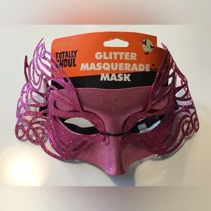 Glitter Pink Masquerade Mask